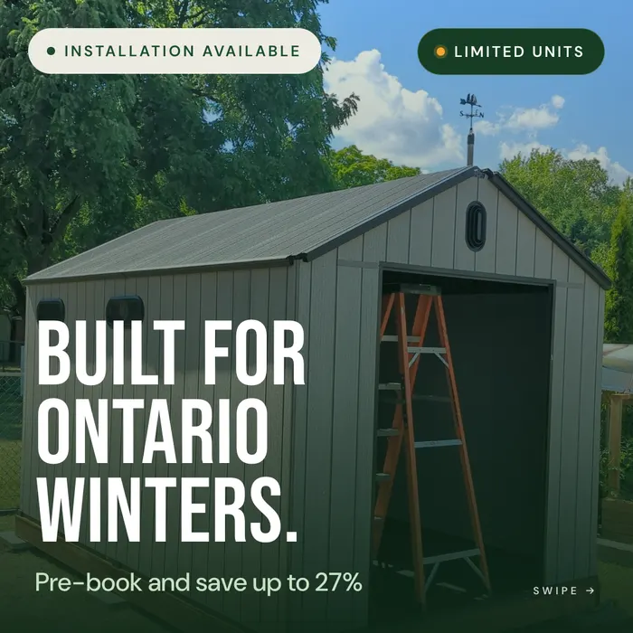 Sheds For Less lead ad