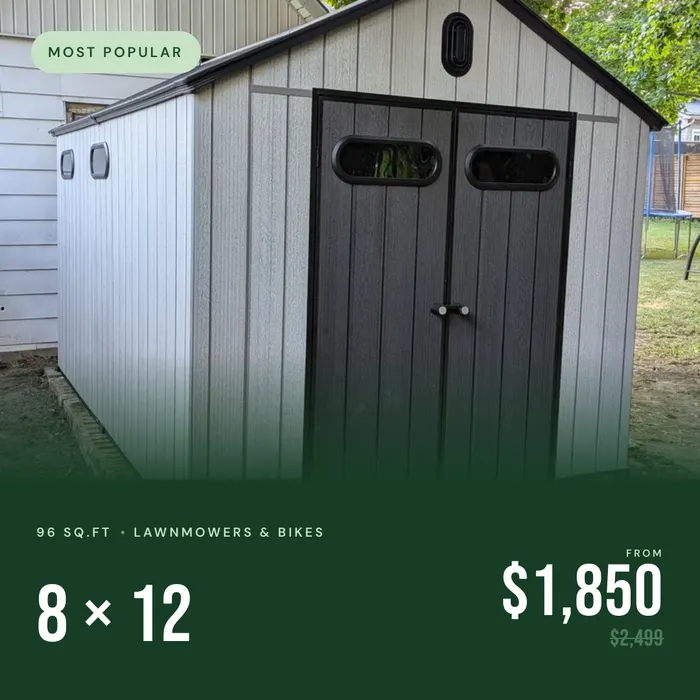 Sheds For Less Meta ad