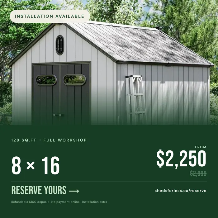 Sheds For Less Meta ad